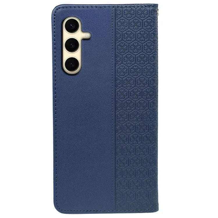 For Samsung Galaxy A05s 4G Case Four-Leaf Clover Leather Phone Cover Flip Stand / Card Slot