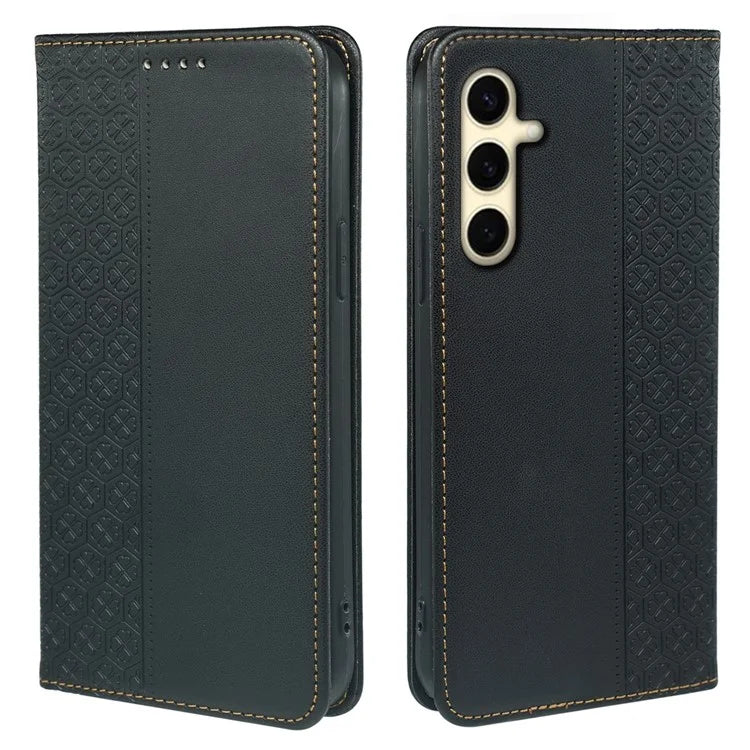 For Samsung Galaxy A05s 4G Case Four-Leaf Clover Leather Phone Cover Flip Stand / Card Slot