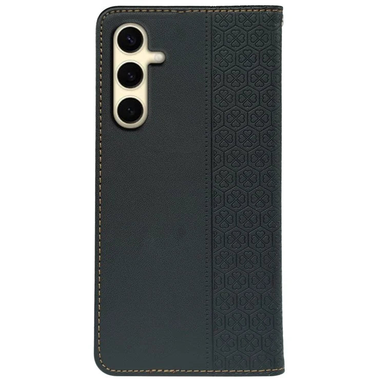 For Samsung Galaxy A05s 4G Case Four-Leaf Clover Leather Phone Cover Flip Stand / Card Slot