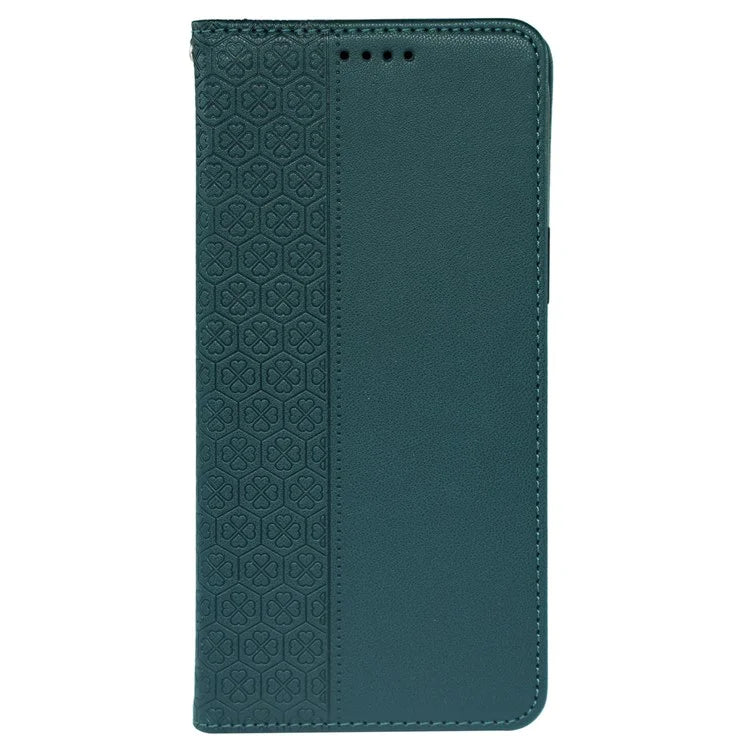 For Samsung Galaxy A05s 4G Case Four-Leaf Clover Leather Phone Cover Flip Stand / Card Slot