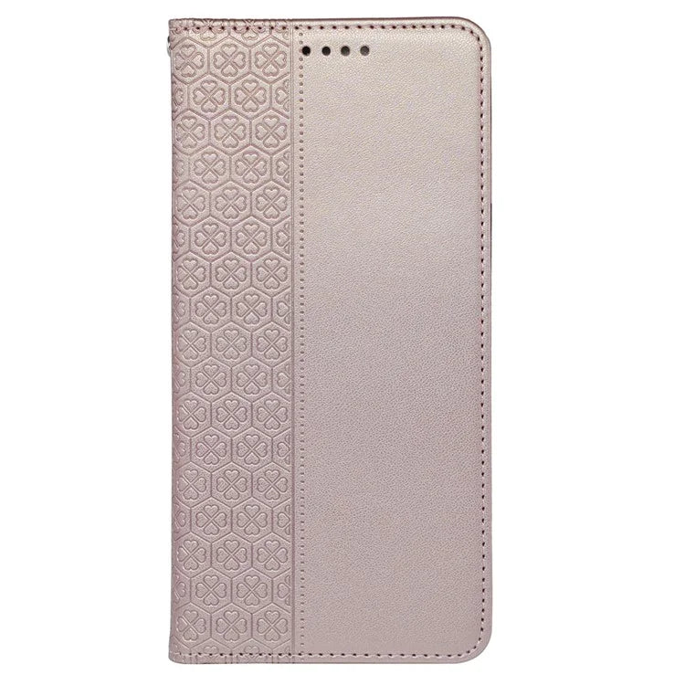 For Samsung Galaxy A05s 4G Case Four-Leaf Clover Leather Phone Cover Flip Stand / Card Slot