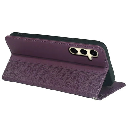 For Samsung Galaxy A05s 4G Case Four-Leaf Clover Leather Phone Cover Flip Stand / Card Slot