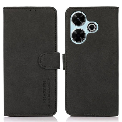 KHAZNEH For Xiaomi Redmi 13 4G Case Leather Flip Stand Phone Cover Smooth Texture