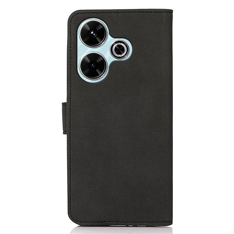 KHAZNEH For Xiaomi Redmi 13 4G Case Leather Flip Stand Phone Cover Smooth Texture