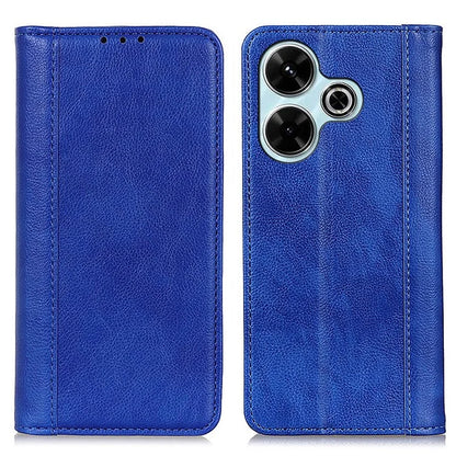 For Xiaomi Redmi 13 4G Wallet Case Litchi Texture Split Leather Phone Cover