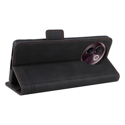 For vivo V30e 5G Case Leather Phone Cover Hardware Decor Folio Book Wallet