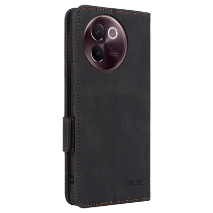 For vivo V30e 5G Case Leather Phone Cover Hardware Decor Folio Book Wallet