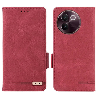 For vivo V30e 5G Case Leather Phone Cover Hardware Decor Folio Book Wallet