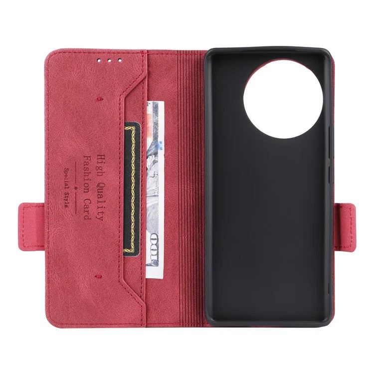 For vivo V30e 5G Case Leather Phone Cover Hardware Decor Folio Book Wallet