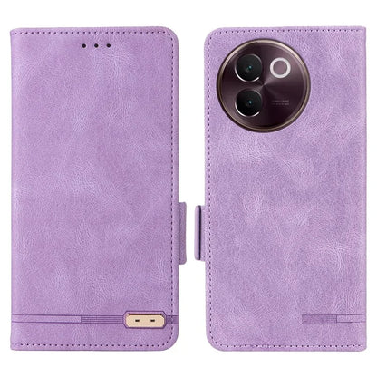 For vivo V30e 5G Case Leather Phone Cover Hardware Decor Folio Book Wallet