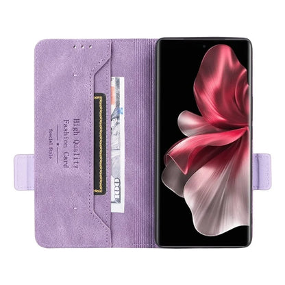 For vivo V30e 5G Case Leather Phone Cover Hardware Decor Folio Book Wallet