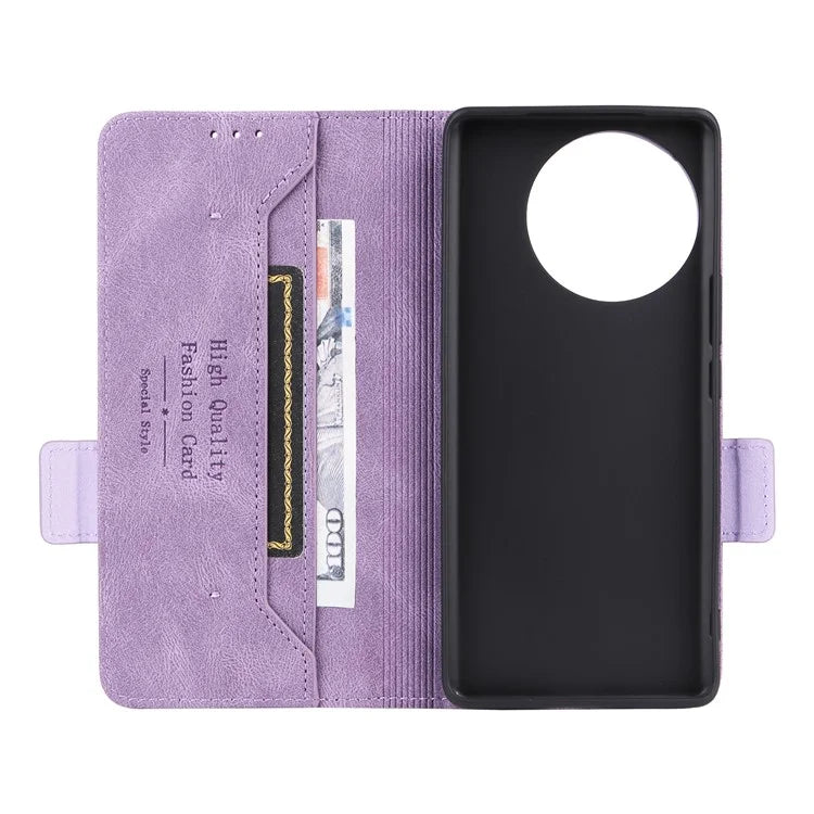 For vivo V30e 5G Case Leather Phone Cover Hardware Decor Folio Book Wallet
