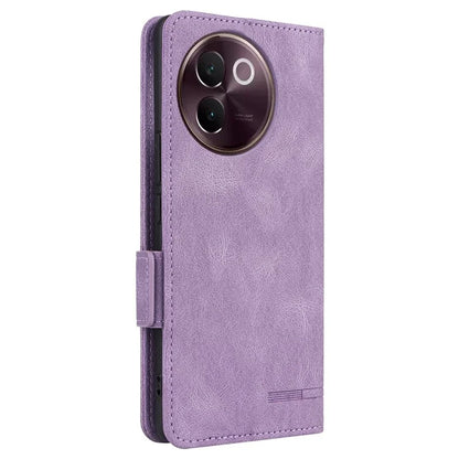 For vivo V30e 5G Case Leather Phone Cover Hardware Decor Folio Book Wallet