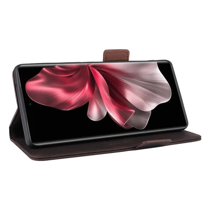 For vivo V30e 5G Case Leather Phone Cover Hardware Decor Folio Book Wallet