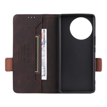 For vivo V30e 5G Case Leather Phone Cover Hardware Decor Folio Book Wallet