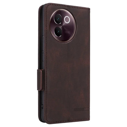 For vivo V30e 5G Case Leather Phone Cover Hardware Decor Folio Book Wallet
