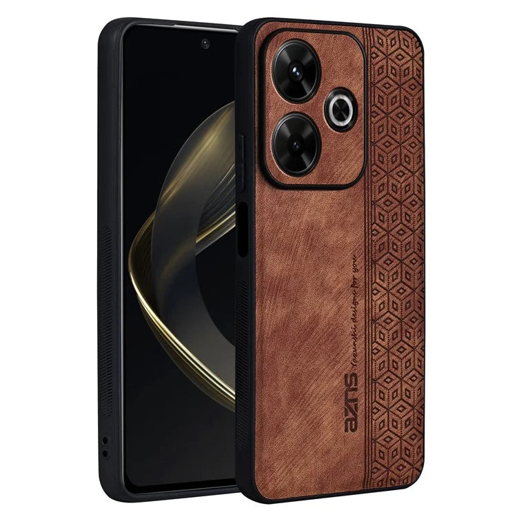 AZNS For Xiaomi Redmi 13 4G / Note 13R 5G Case Non-Slip Leather+TPU Phone Cover