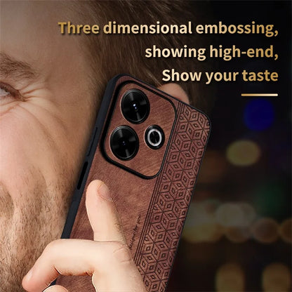 AZNS For Xiaomi Redmi 13 4G / Note 13R 5G Case Non-Slip Leather+TPU Phone Cover