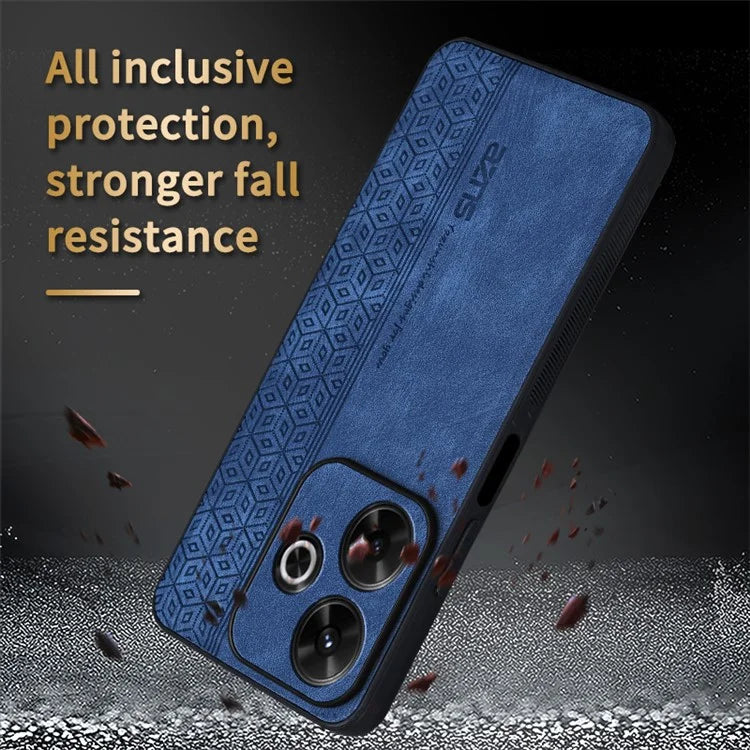 AZNS For Xiaomi Redmi 13 4G / Note 13R 5G Case Non-Slip Leather+TPU Phone Cover