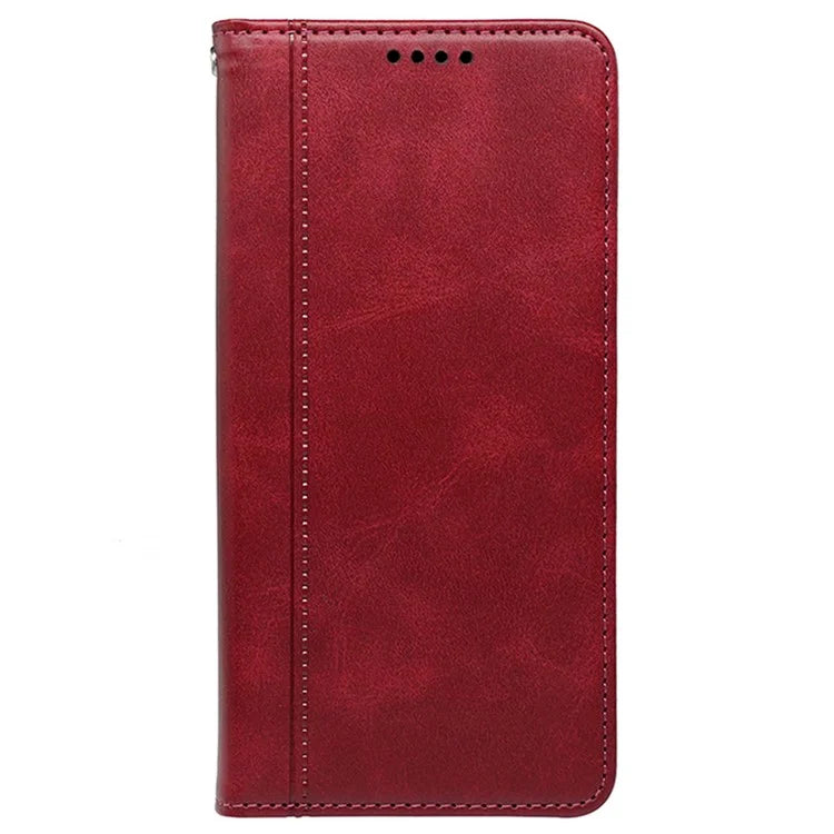 For Samsung Galaxy A14 4G / 5G Case Calf Texture Leather Wallet Phone Cover Stand Function