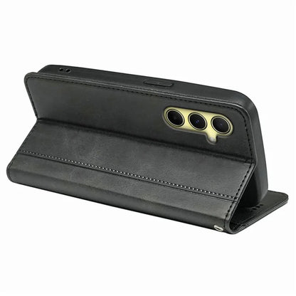 For Samsung Galaxy A15 4G / A15 5G Case Calf Texture PU Leather Phone Cover with Card Slots