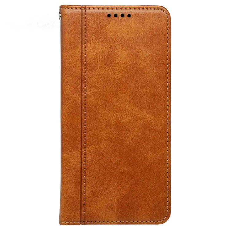 For Samsung Galaxy A15 4G / A15 5G Case Calf Texture PU Leather Phone Cover with Card Slots
