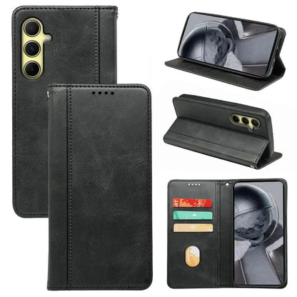 For Samsung Galaxy A05s 4G Phone Case Calf Texture Card Slots PU Leather Flip Cover