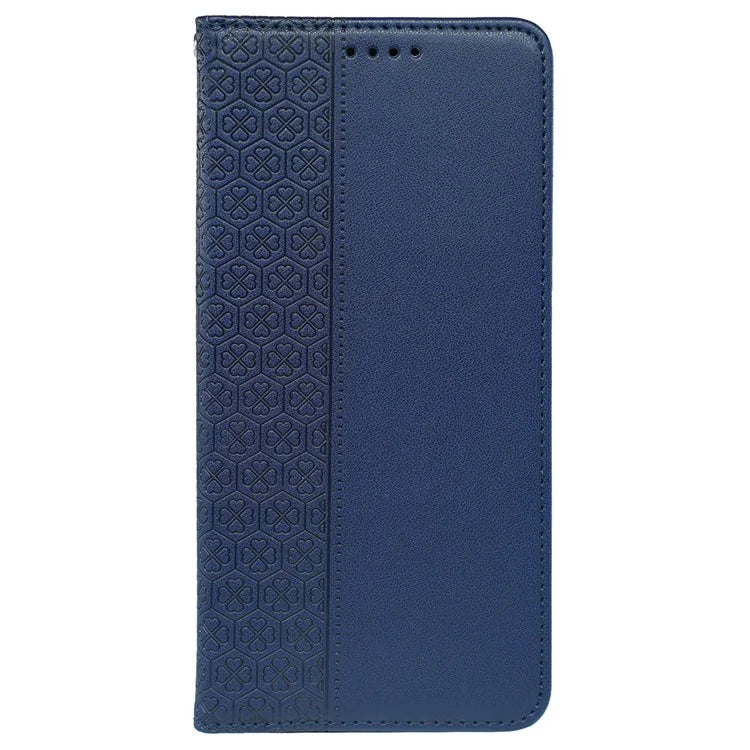 For iPhone 15 Pro Case Four-Leaf Clover Leather Flip Phone Cover