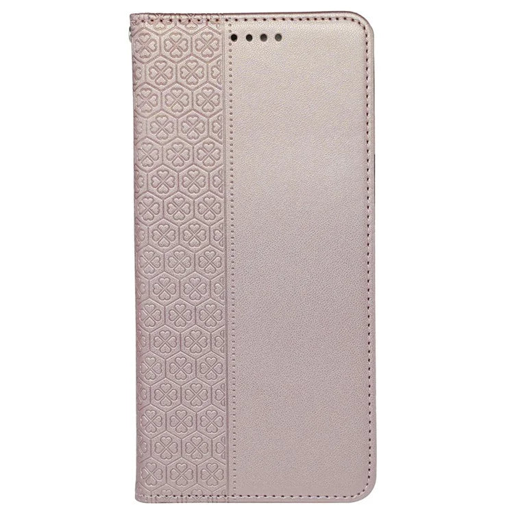 For iPhone 13 Pro Max Wallet Case Four-Leaf Clover Leather Phone Cover
