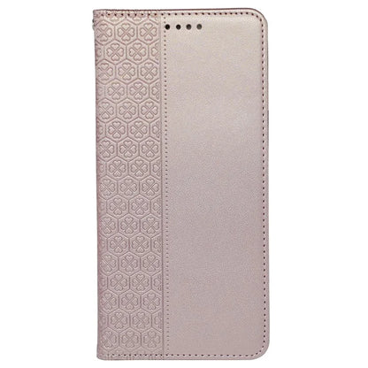 For iPhone 13 Pro Case Four-Leaf Clover Imprinted Leather Folio Phone Cover