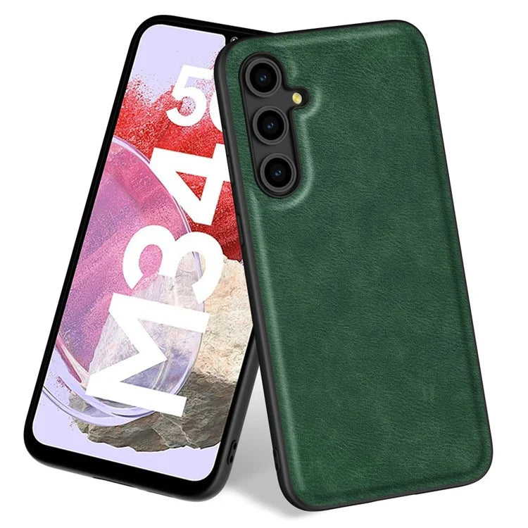 For Samsung Galaxy M34 5G / F34 5G Case PU Leather +PC+TPU Retro Phone Cover