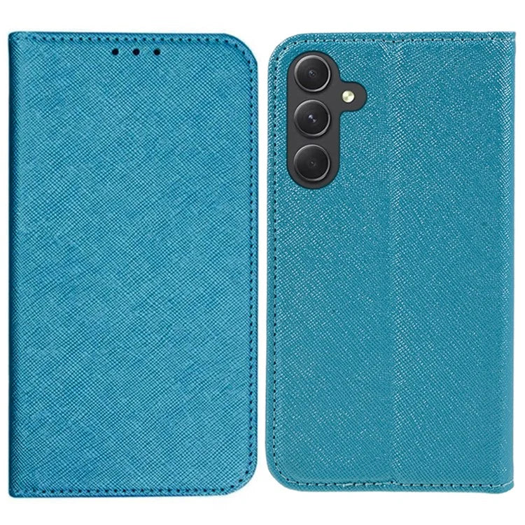 For Samsung Galaxy M35 5G Case Cross Texture PU Leather Wallet Phone Cover