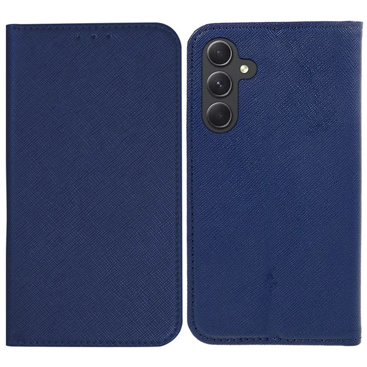 For Samsung Galaxy M35 5G Case Cross Texture PU Leather Wallet Phone Cover