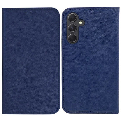 For Samsung Galaxy M35 5G Case Cross Texture PU Leather Wallet Phone Cover