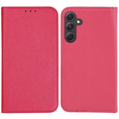 For Samsung Galaxy M35 5G Case Cross Texture PU Leather Wallet Phone Cover