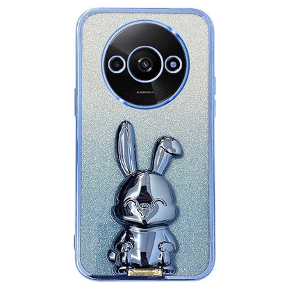 For Xiaomi Redmi A3 / Poco C61 4G Case with Bracket Cartoon Rabbit  PC+TPU Phone Cover
