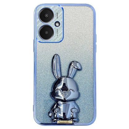 For Xiaomi Redmi 13C 5G / 13R 5G / Poco M6 5G Case PC+TPU Phone Cover Cartoon Rabbit Kickstand