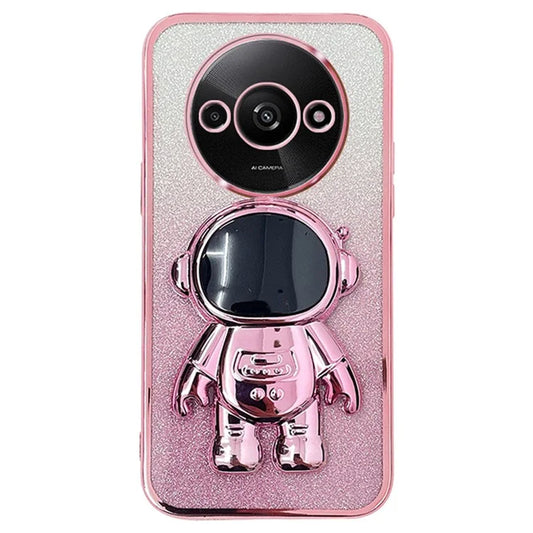 For Xiaomi Redmi A3 / Poco C61 4G Case PC+TPU Kickstand Astronaut Phone Cover
