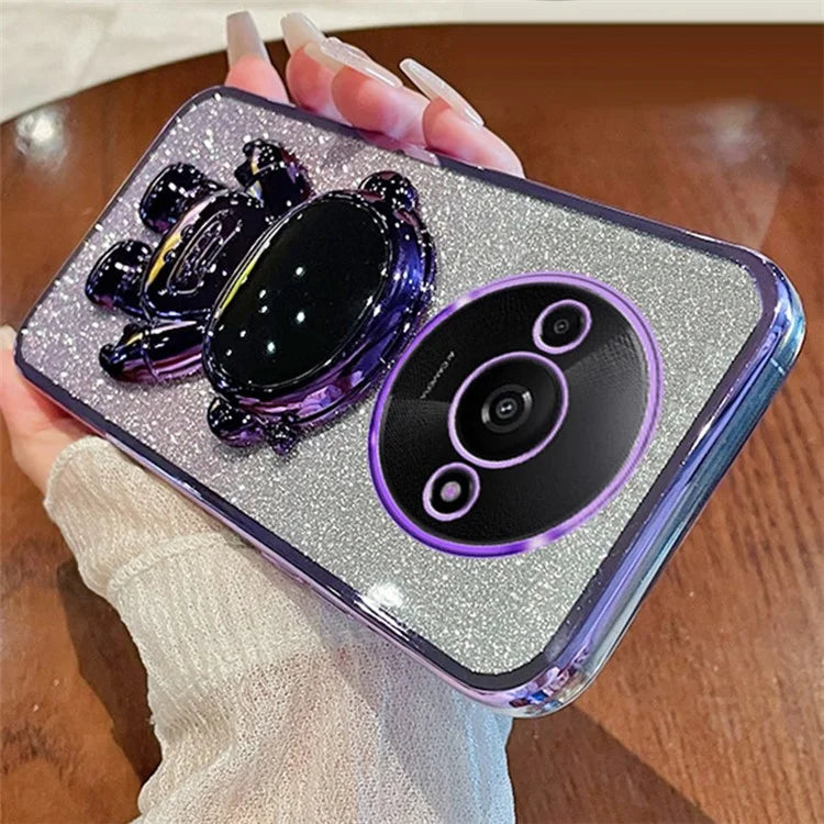 For Xiaomi Redmi A3 / Poco C61 4G Case PC+TPU Kickstand Astronaut Phone Cover