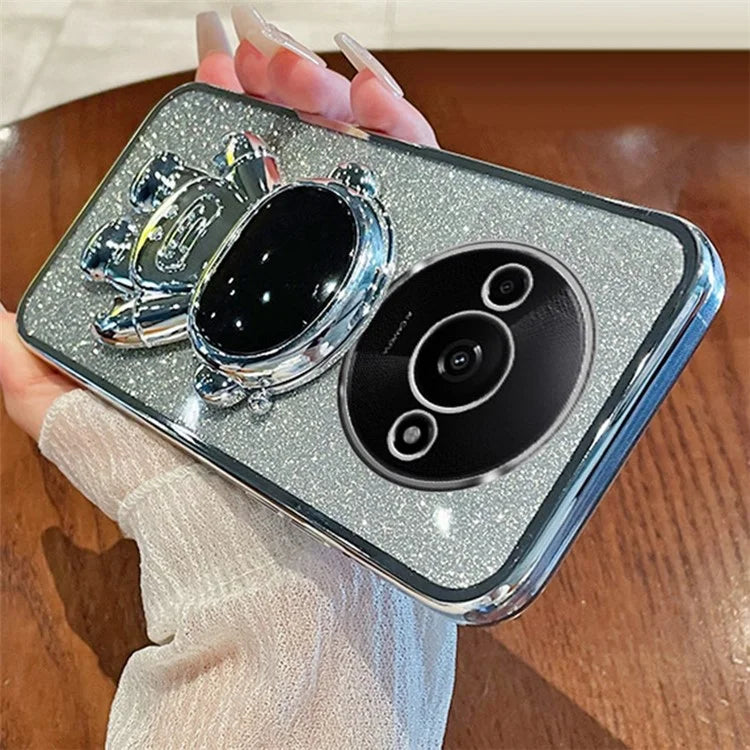 For Xiaomi Redmi A3 / Poco C61 4G Case PC+TPU Kickstand Astronaut Phone Cover