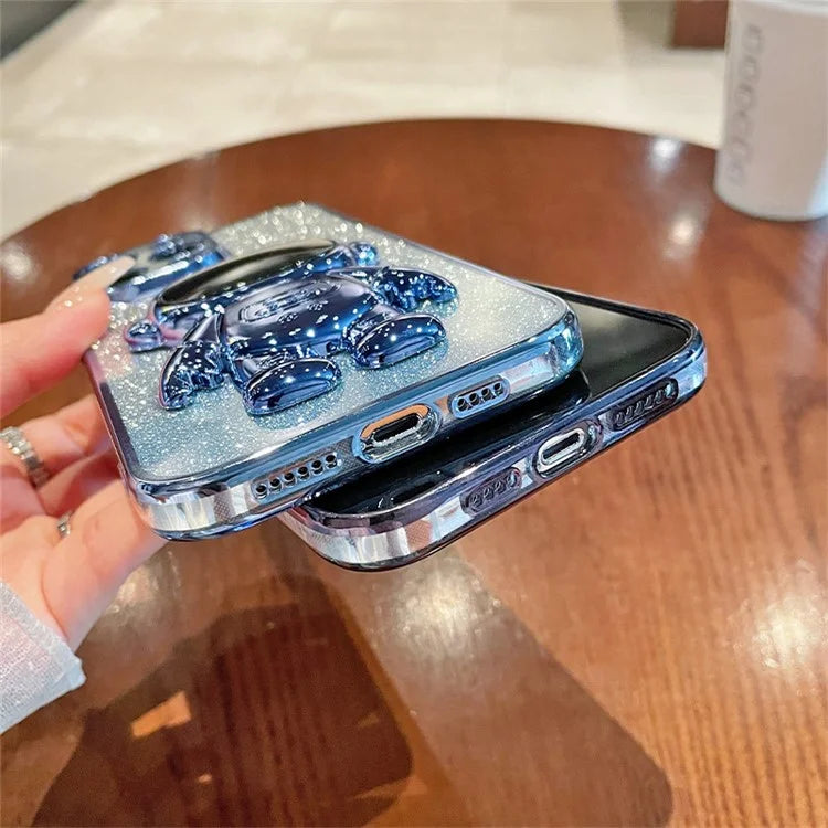 For Xiaomi 14 Ultra Case Astronaut Kickstand PC+TPU Glitter Phone Cover