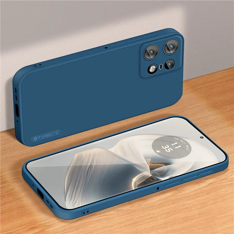 PINWUYO JK Touching Series For Motorola Edge 50 Pro 5G Case TPU Phone Cover Fiber Lining Drop Protection