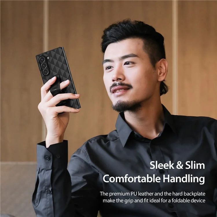 DUX DUCIS Fitt Series for Samsung Galaxy Z Fold6 5G Case Leather Phone Cover with Card Slot Kickstand