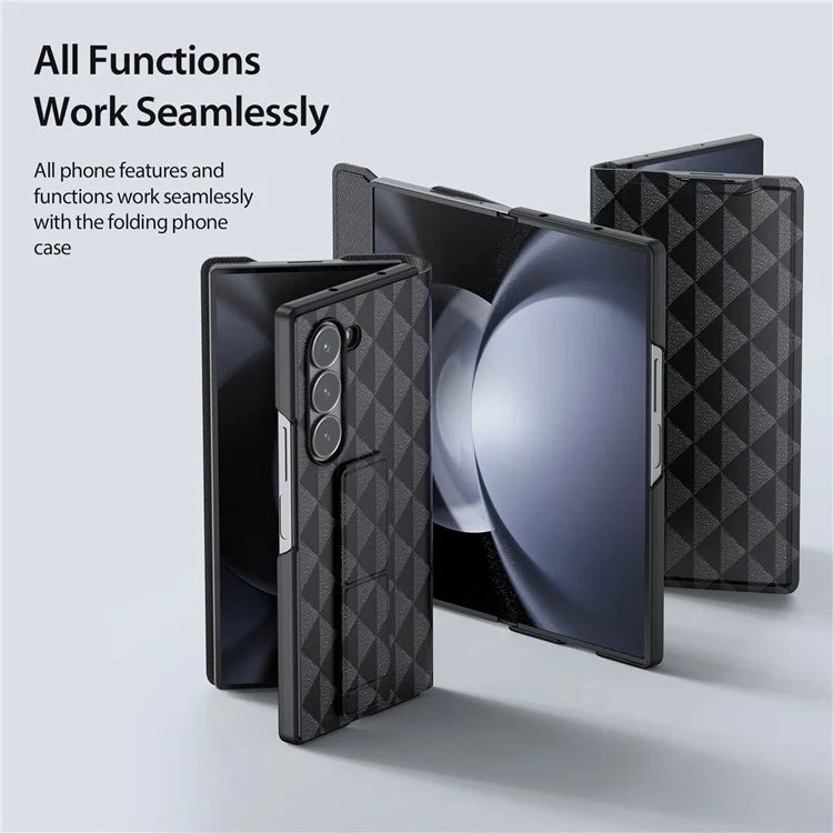 DUX DUCIS Fitt Series for Samsung Galaxy Z Fold6 5G Case Leather Phone Cover with Card Slot Kickstand