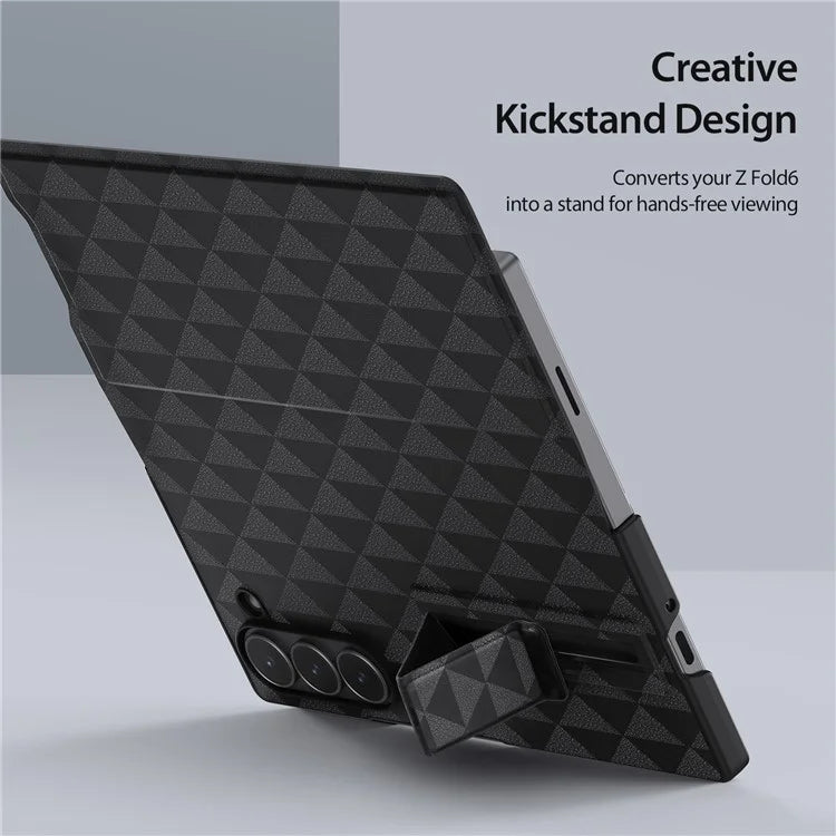 DUX DUCIS Fitt Series for Samsung Galaxy Z Fold6 5G Case Leather Phone Cover with Card Slot Kickstand