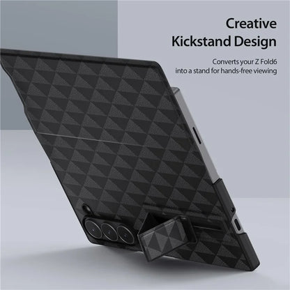 DUX DUCIS Fitt Series for Samsung Galaxy Z Fold6 5G Case Leather Phone Cover with Card Slot Kickstand