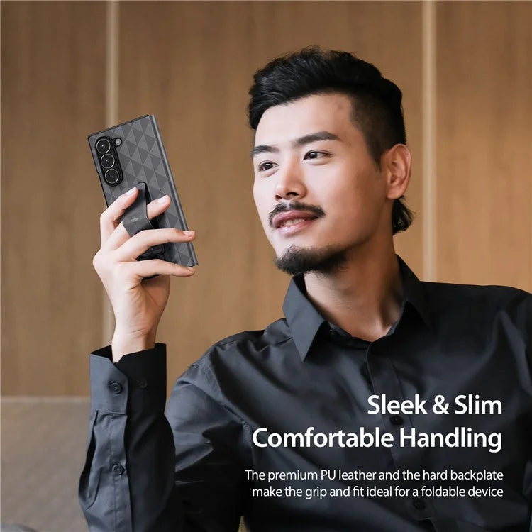 DUX DUCIS Fitt Series for Samsung Galaxy Z Fold6 5G Case Leather Phone Cover with Card Slot Kickstand
