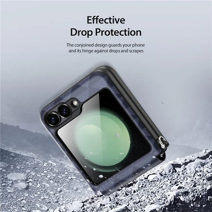 DUX DUCIS Fitt Series for Samsung Galaxy Z Flip6 5G Case Rhombus Leather+TPU Phone Cover