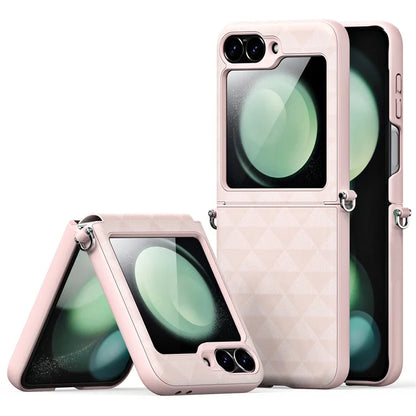DUX DUCIS Fitt Series for Samsung Galaxy Z Flip6 5G Case Rhombus Leather+TPU Phone Cover