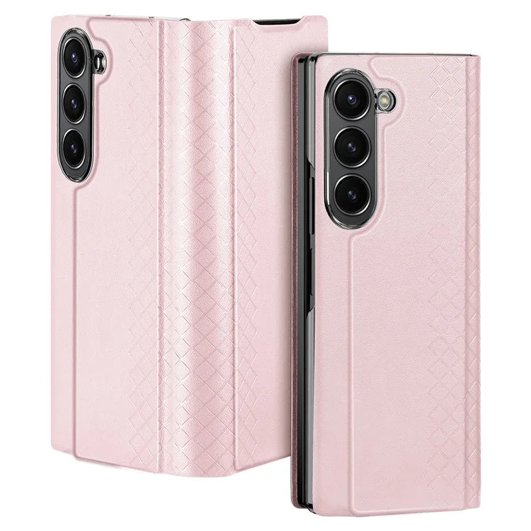 DUX DUCIS Bril Series for Samsung Galaxy Z Fold6 5G Case Card Slot Leather Stand Phone Cover